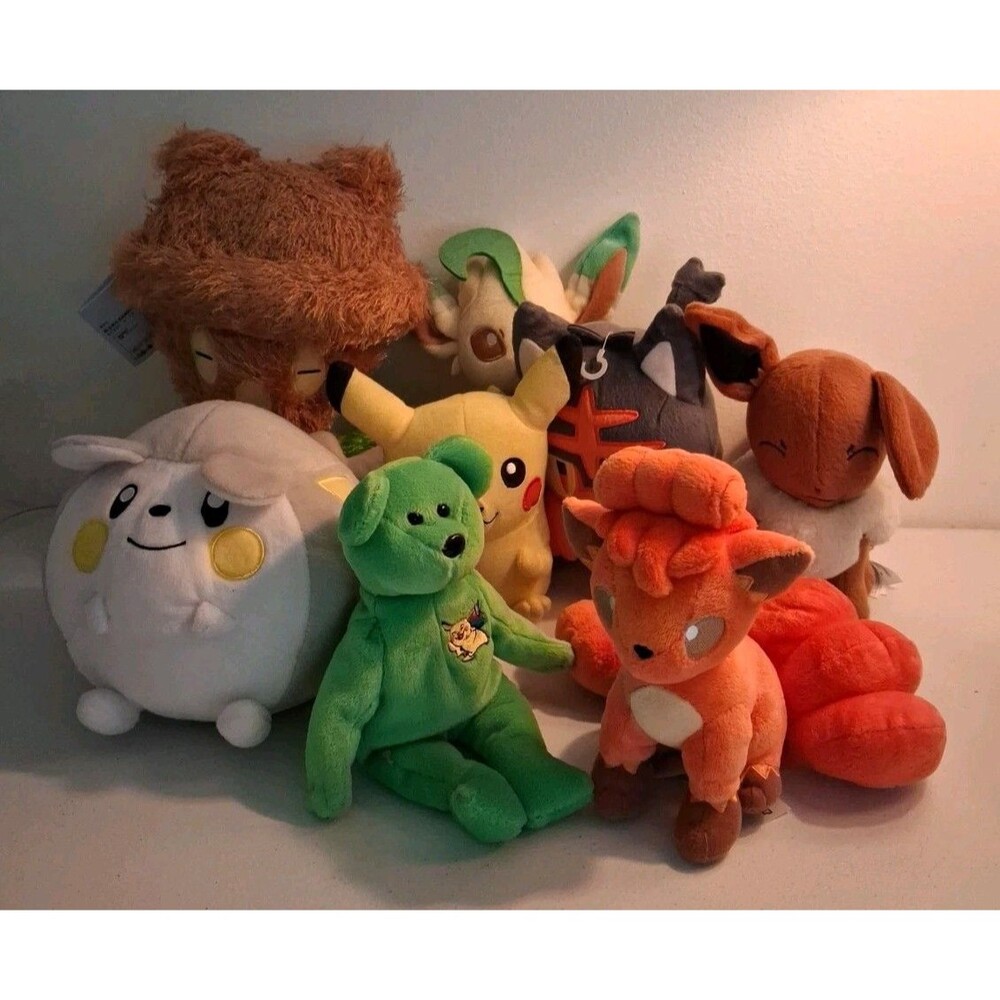 Pokemon Lot Stuffed Plush Animals 8